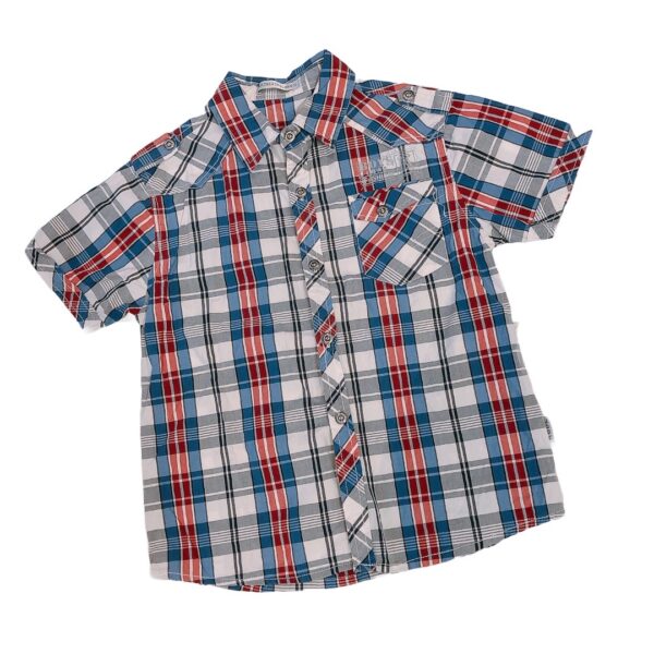 藍白格紋男童襯衫(13) NT$79