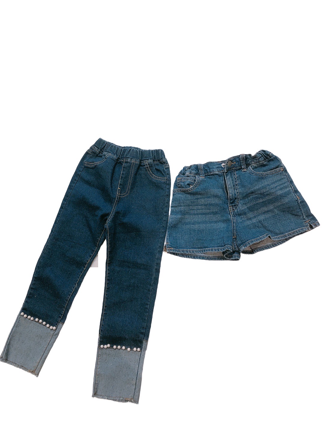 《NUV》淺藍短兒童牛仔褲贈送牛仔長褲(120cm)
NT$109
