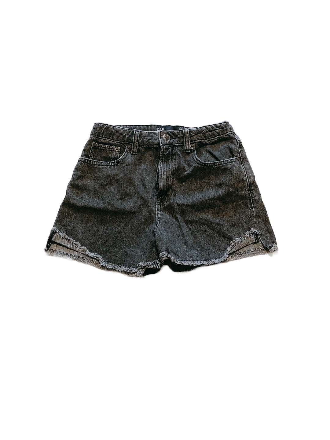 《GAP童裝》黑色牛仔短褲(14/155cm) NT$99