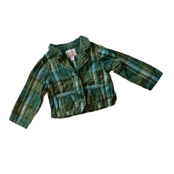《Old Navy'童裝》綠色格紋薄襯衫(18-24M) NT$49