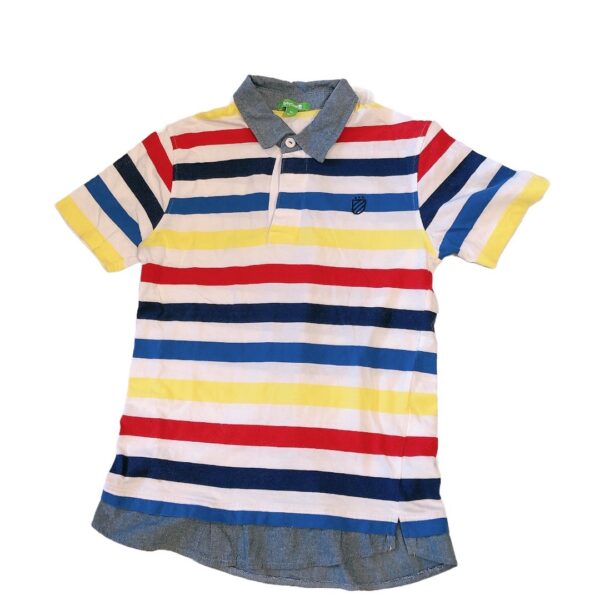 《bossini》條紋綿質假兩件男童Polo衫(150) NT$99