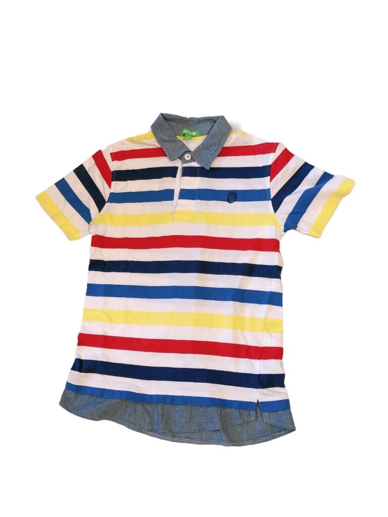 《bossini》條紋綿質假兩件男童Polo衫(150)
NT$99