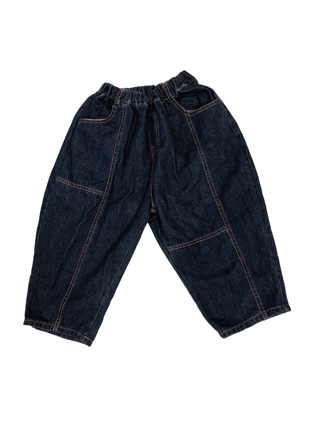 藍色牛仔兒童闊腿褲(120)
NT$79