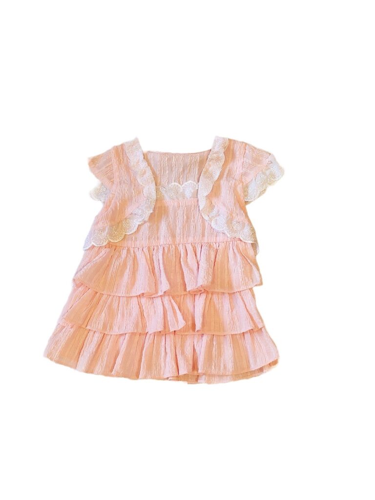 粉紅女童洋裝(9-18M/90cm適穿)