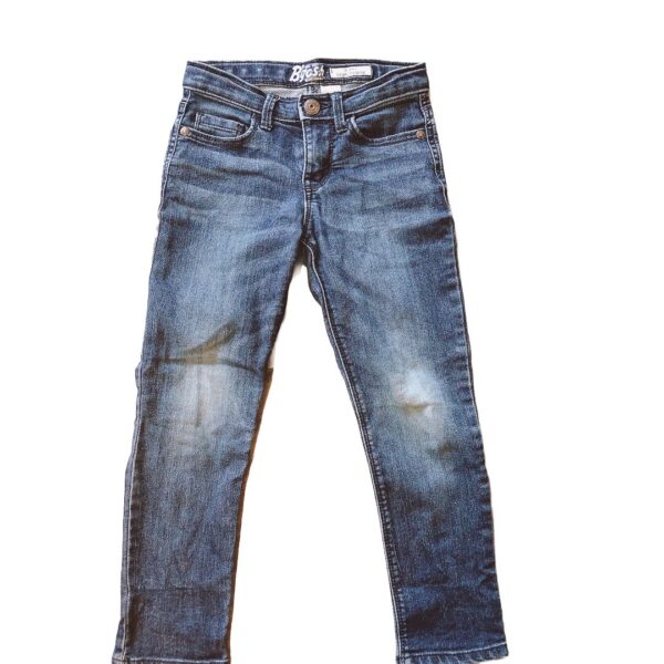 《OshKosh B’Gosh 》窄管深藍薄兒童牛仔褲(6)(110-120公分) NT$49