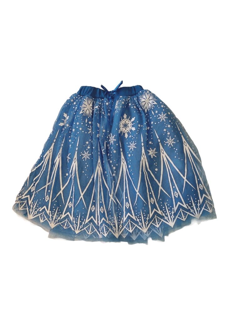 藍色冰雪風格女童紗裙(7)