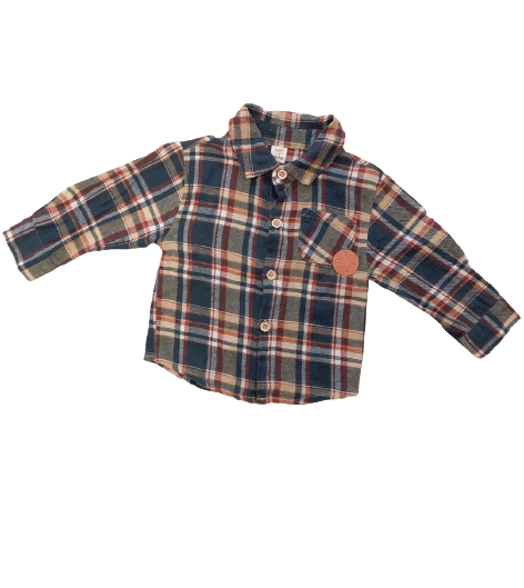 法蘭絨格紋男童襯衫(3)
NT$69