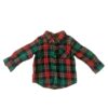 【聖誕風格】《OLDNAVY》紅綠格紋長袖棉質男童襯衫(18-24M) NT$149