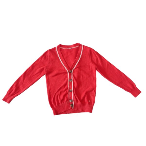 【聖誕風格】《ESPRIT》紅色針織薄長袖兒童外套(4-5Y)(110) NT$169