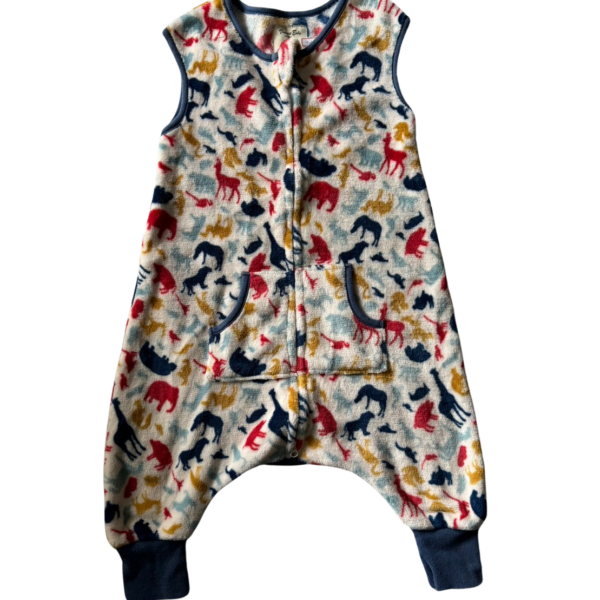 《Vaenait Baby》珊瑚絨動物造型防踢背心連身睡衣(1T-3T)