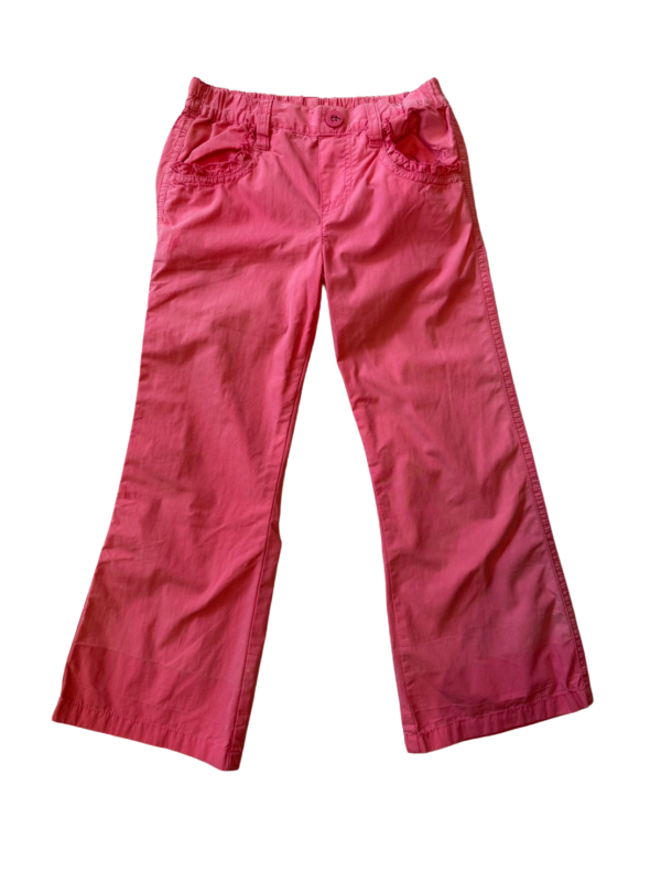 《GIORDANO》粉紅薄喇叭長褲(110)
