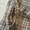 《NET》棕色格紋鈕扣造型鬆緊褲裙(130)