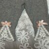 蕾絲造型粉色造型圓領薄長袖上衣&薄灰色七分褲(7)二件組