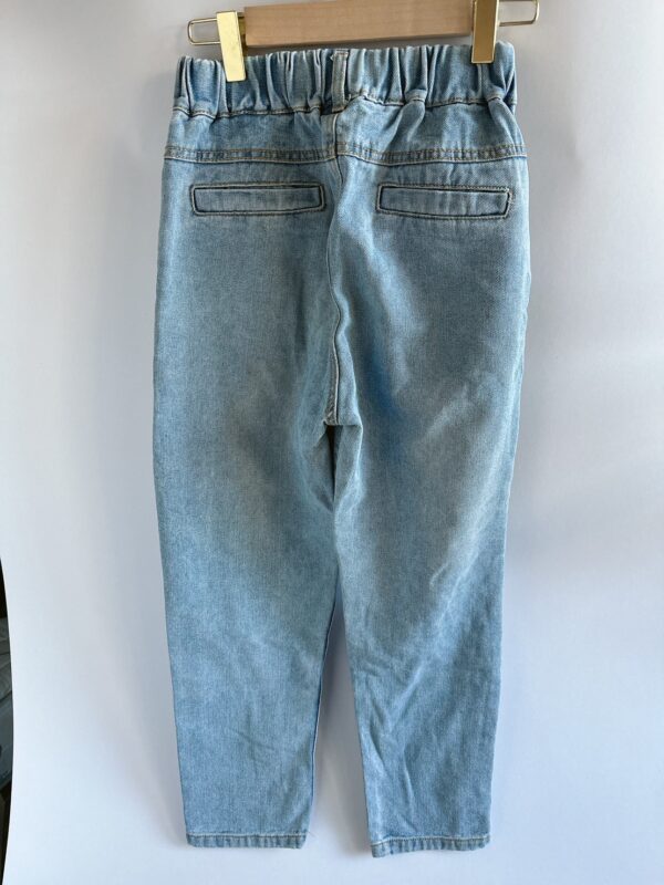 淺藍破洞造型牛仔褲(140)