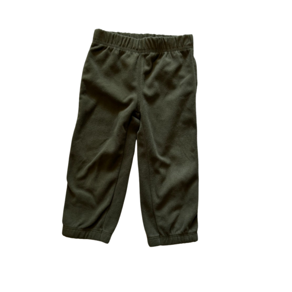 《Carter's》墨綠色輕刷毛縮口長褲(18-24M)