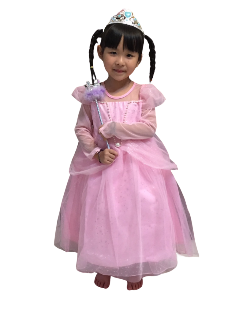 女童洋裝極美粉紅公主蓬蓬紗裙(110)