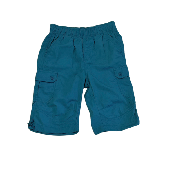 HANG TEN藍綠色透氣休閒兒童五分褲 男童短褲(10/11號)(125-140公分)