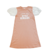 NET童裝 粉色泡泡袖綿質女童洋裝(130)