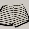 黑白條紋鬆緊褲頭女童短褲(90)